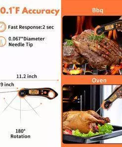 Auto ON/OFF Kitchen Digital Baking Meat Thermometer