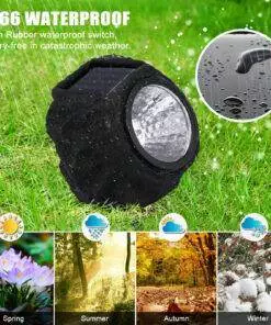 Solar Garden Rock Light Outdoor Waterproof Decoration – Yellow Light