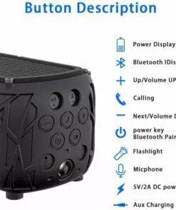 Waterproof Solar Bluetooth Speaker