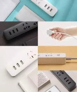 Xiaomi Power Extension Cord Household Lead with 3 USB 1.8M – 2 Colours