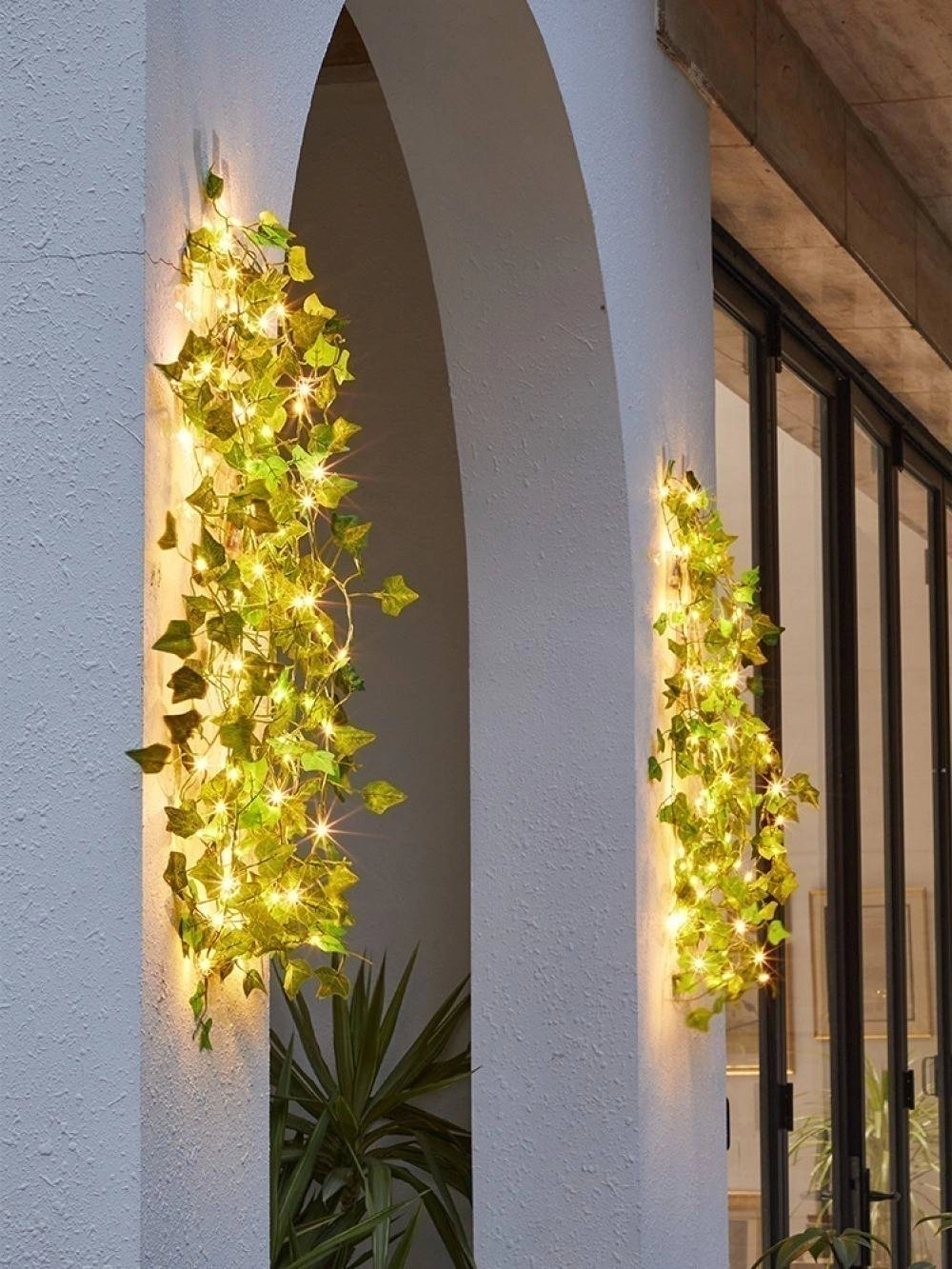 10M Solar Vine Leaf Fairy Garden String Lights