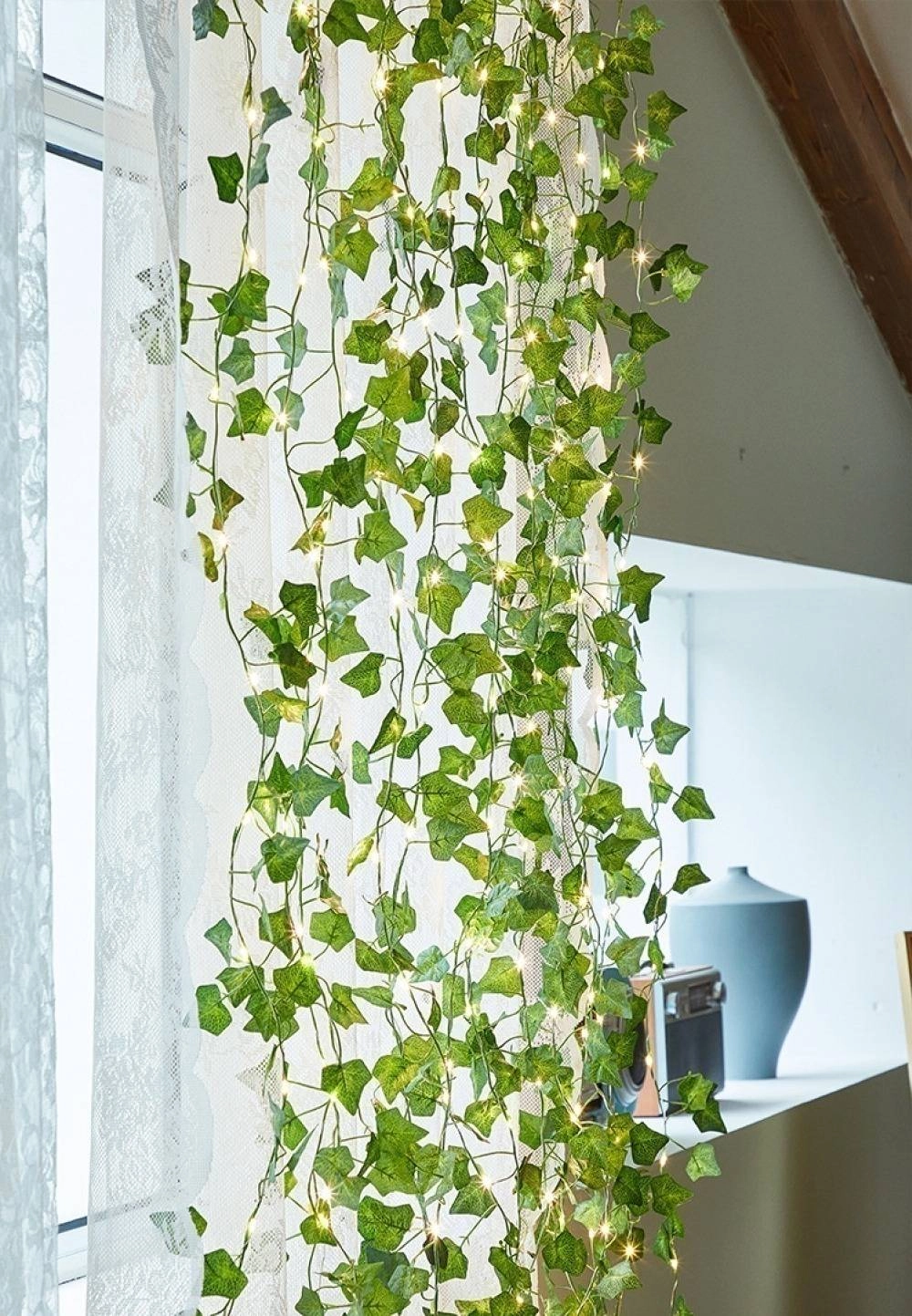 10M Solar Vine Leaf Fairy Garden String Lights