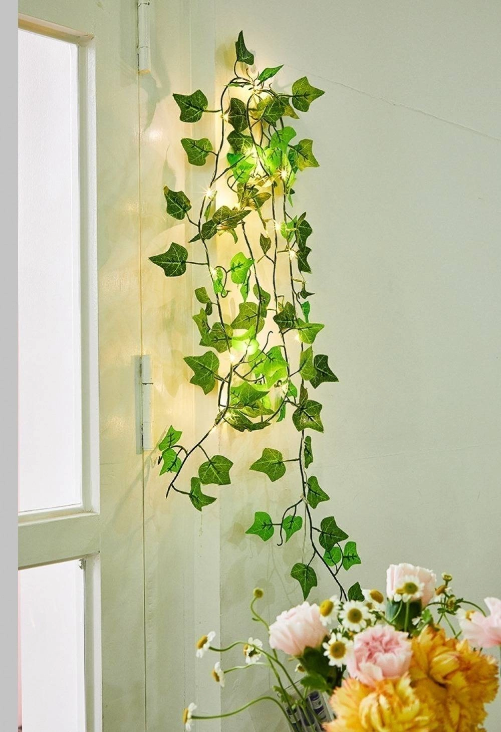 10M Solar Vine Leaf Fairy Garden String Lights