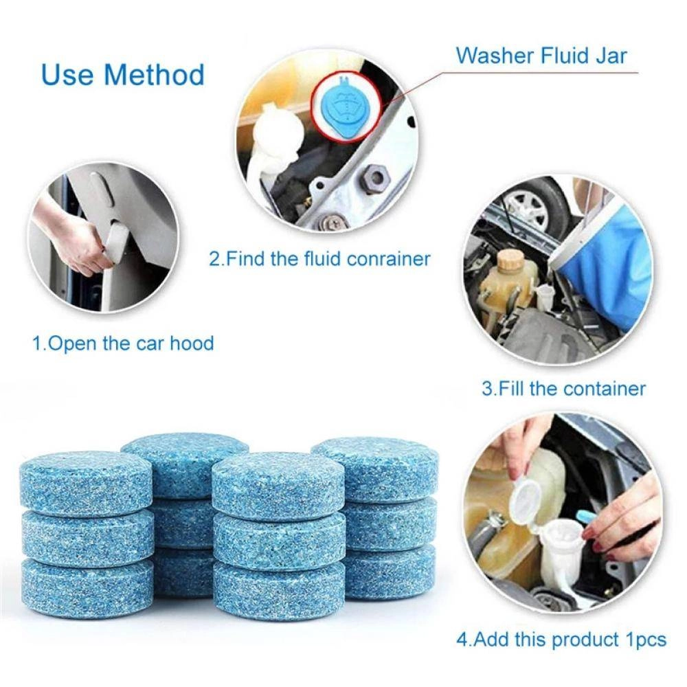 10PCs Car Windscreen Wash Tablets