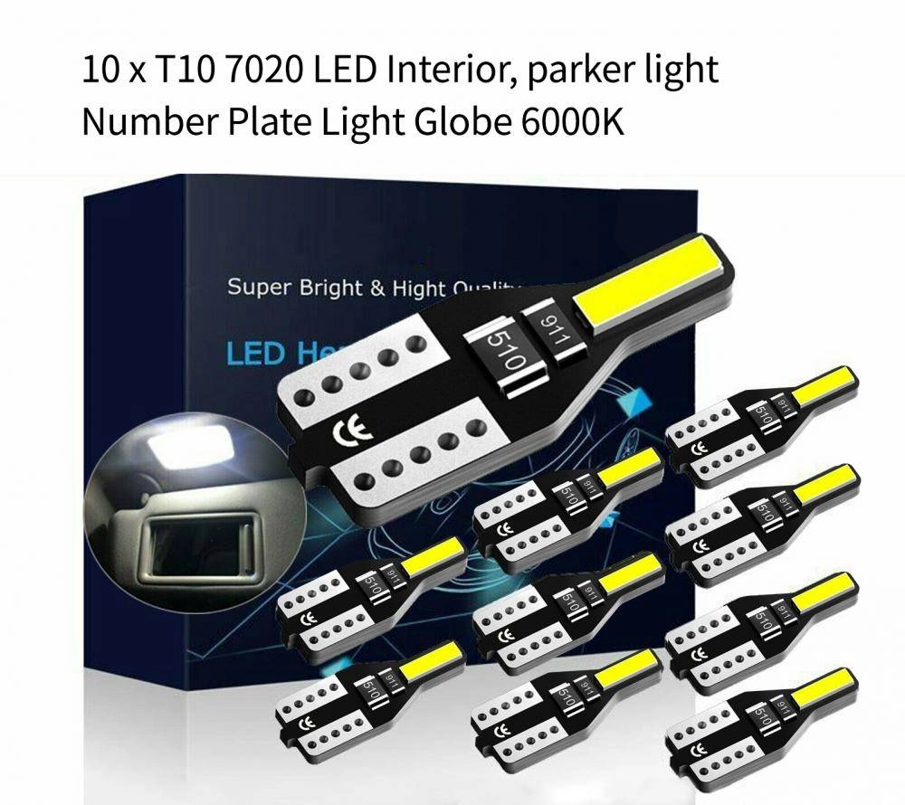 10PCs T10 LED 7020