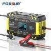 12V/24V Smart Car Battery Charger with screen