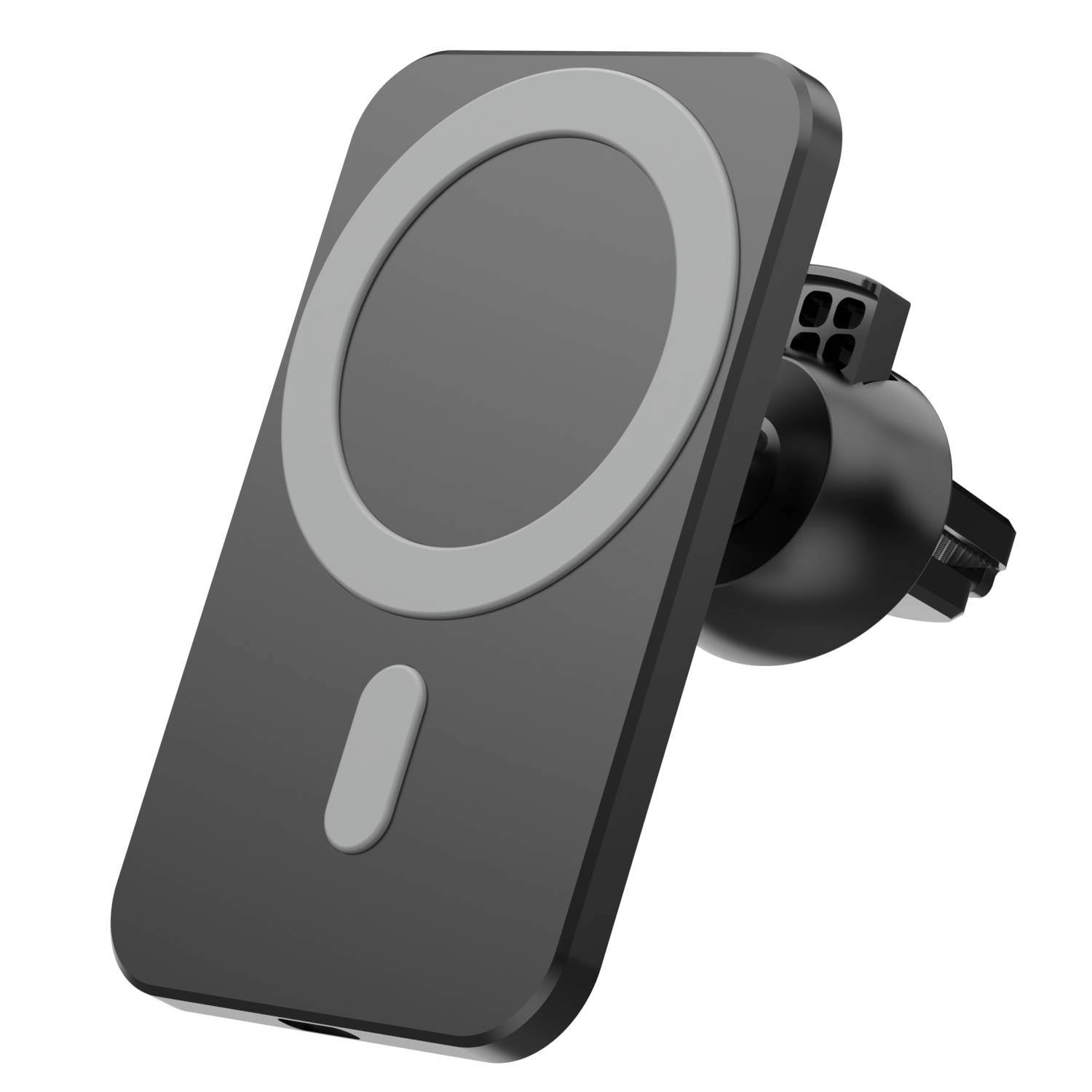 15W MagSafe Car Charger Mount iPhone Holder Black