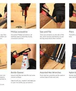 18-in-1 Axe Hammer Camping Tool Survival Knife Kit