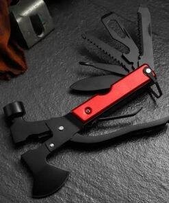 18-in-1 Axe Hammer Camping Tool Survival Knife Kit