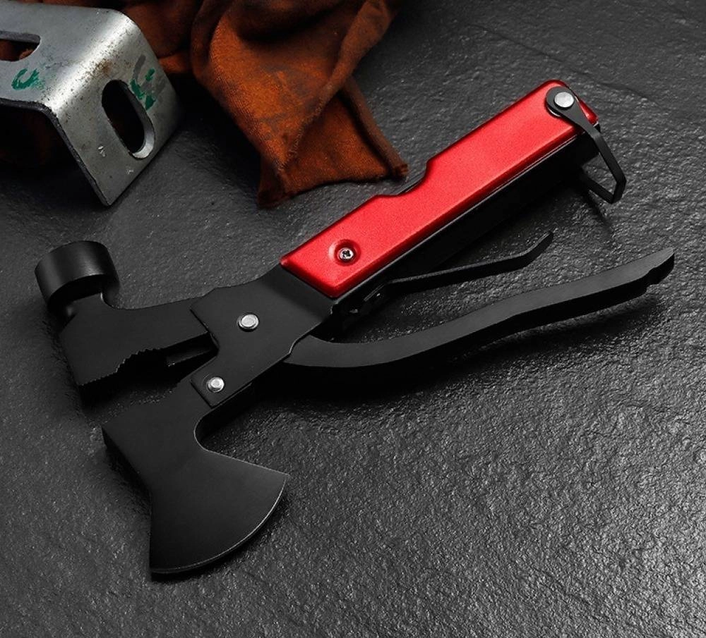 18-in-1 EDC Multi-Tool Axe Hammer Survival Knife Kit