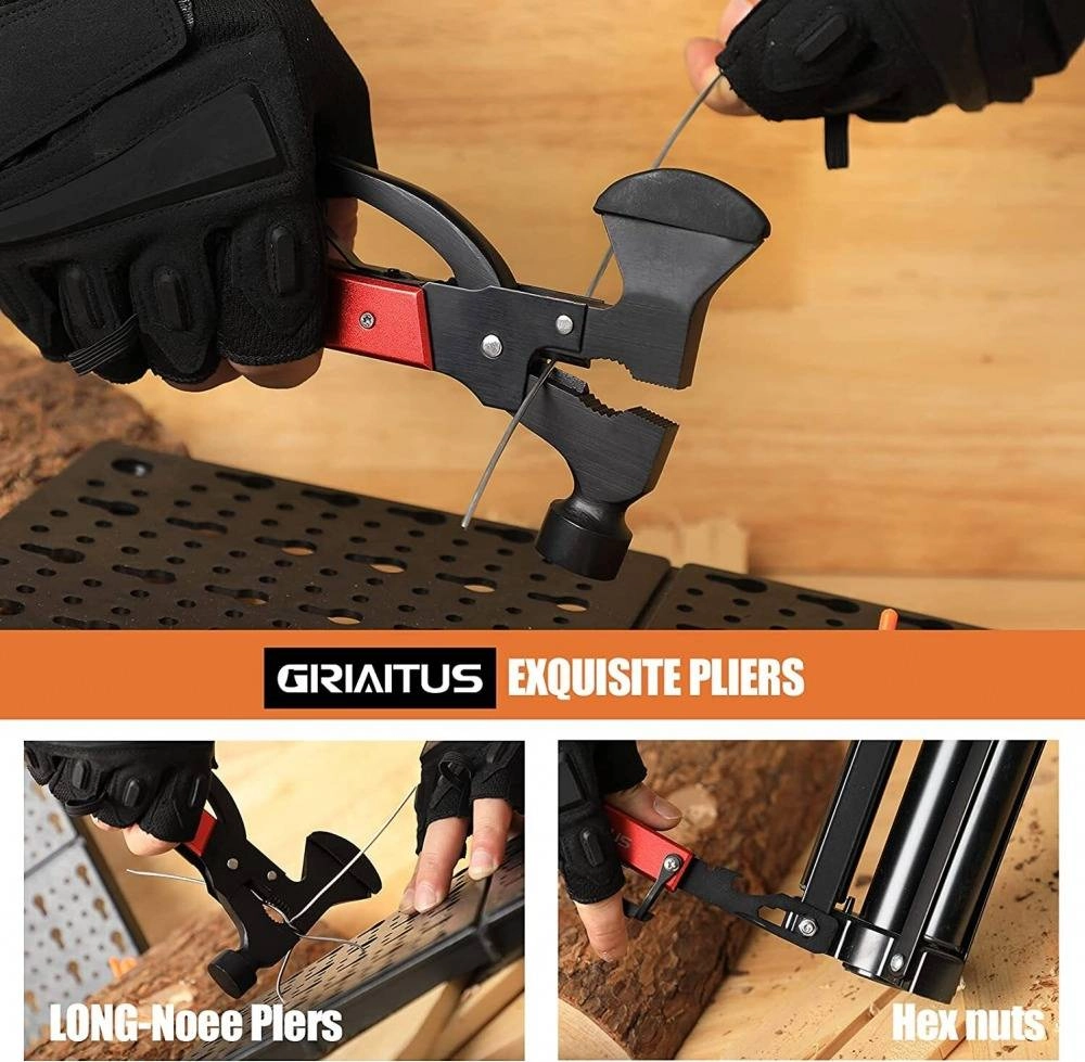 18-in-1 EDC Multi-Tool Axe Hammer Survival Knife Kit