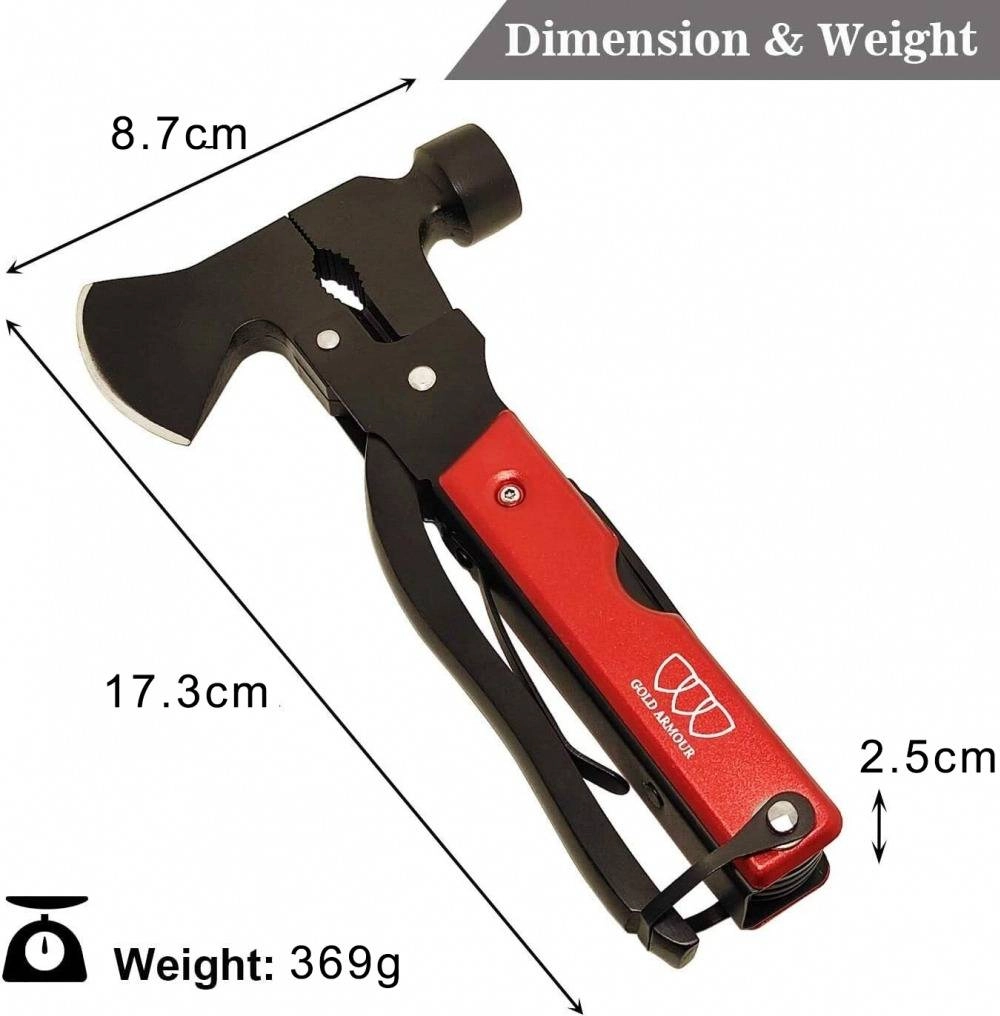 18-in-1 EDC Multi-Tool Axe Hammer Survival Knife Kit
