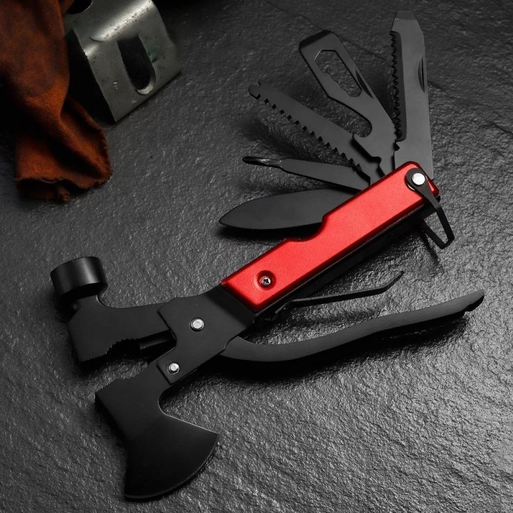 18-in-1 EDC Multi-Tool Axe Hammer Survival Knife Kit
