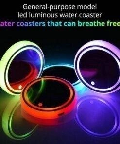 7 Colours LED Car Drinks Glass Bottle Cup Coaster Mat