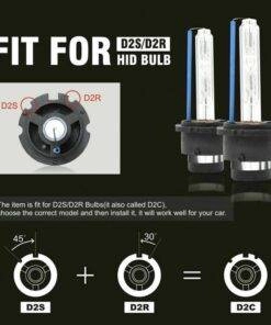 2PCs D2S D2R D2C Car 35W Xenon HID headlight Bulbs 4300K/6000K/8000K