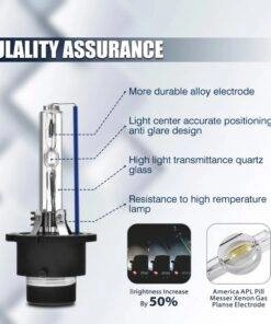 2PCs D2S D2R D2C Car 35W Xenon HID headlight Bulbs 4300K/6000K/8000K