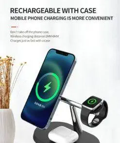 3 in 1 MagSafe Wireless Charging Stand for iPhone