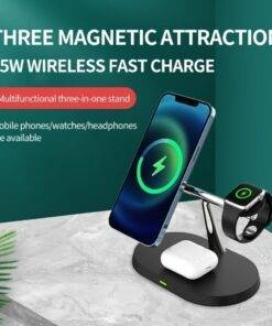 3 in 1 MagSafe Wireless Charging Stand for iPhone Apple Watch AirPods