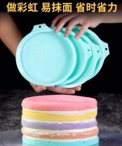 8 inch Silicone Layered Cake Round Shape Mold Kitchen Bakeware DIY Desserts Baking Mold Mousse Cake Moulds Baking Pan Tools