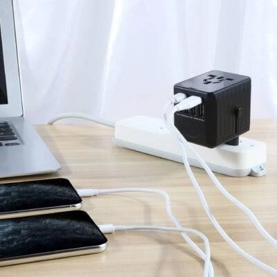 4 USB, USB-C PD Universal Travel Adapter Convertor