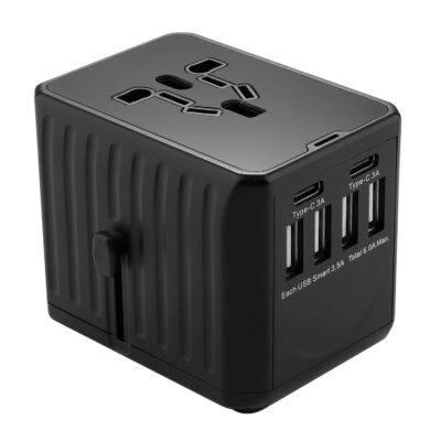 4 USB, USB-C PD Universal Travel Adapter Convertor