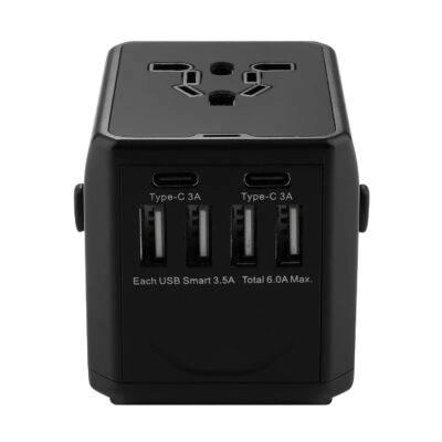 4 USB, USB-C PD Universal Travel Adapter Convertor