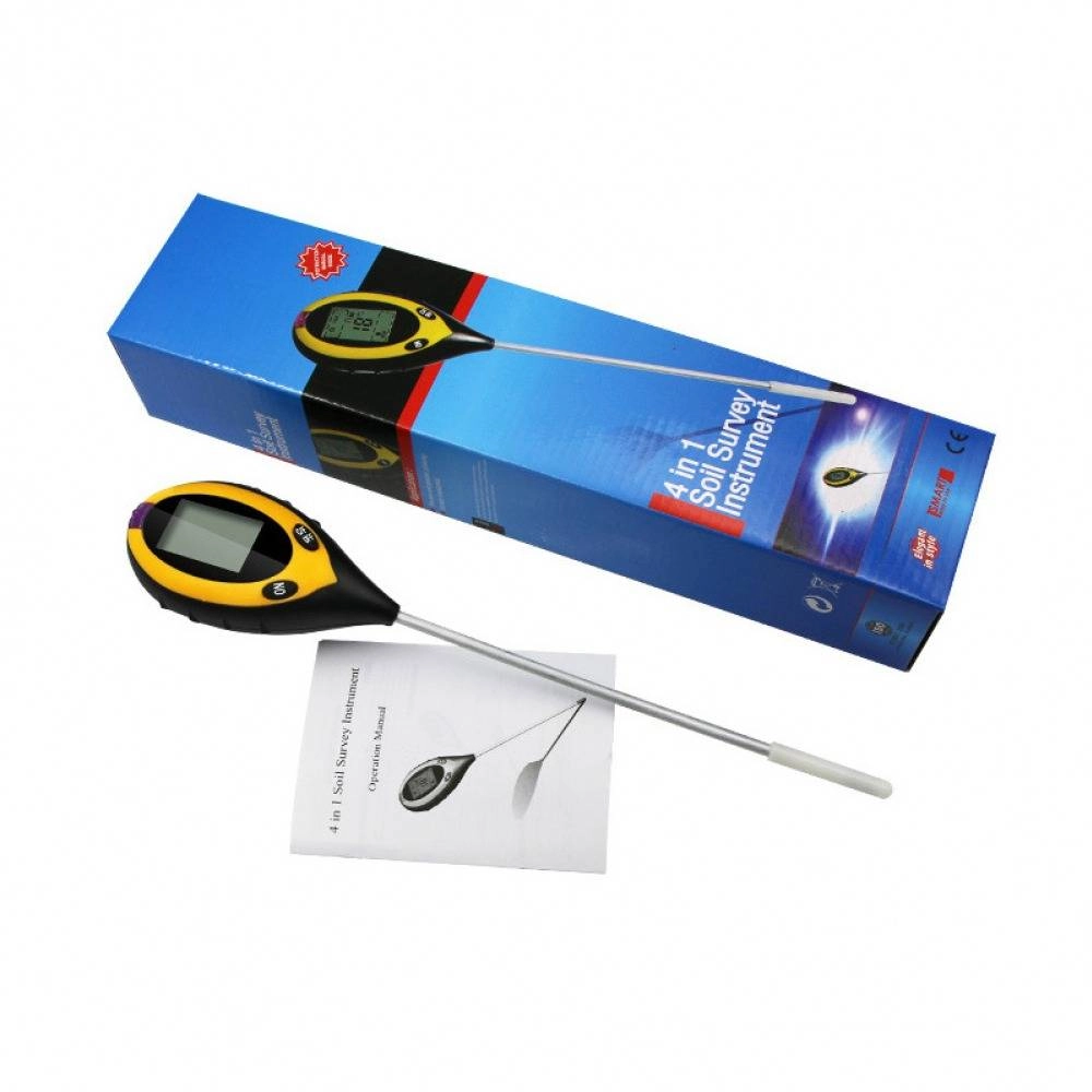 4-in-1 Soil PH Moisture Temperature Sunlight Humidity Meter
