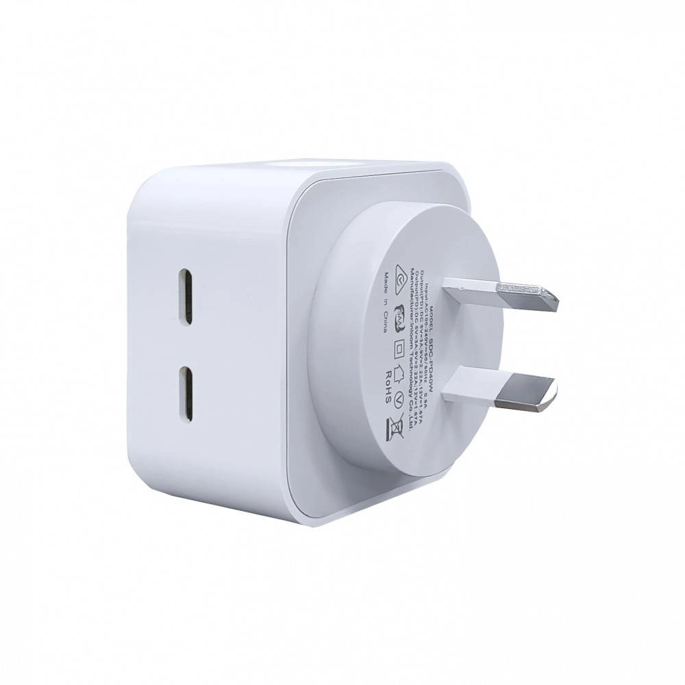 40W Dual USB-C Type-C PD Wall Charger Adapter for iPhone 15