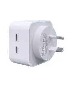 40W Dual USB-C Type-C PD Wall Charger Adapter for iPhone Samsung
