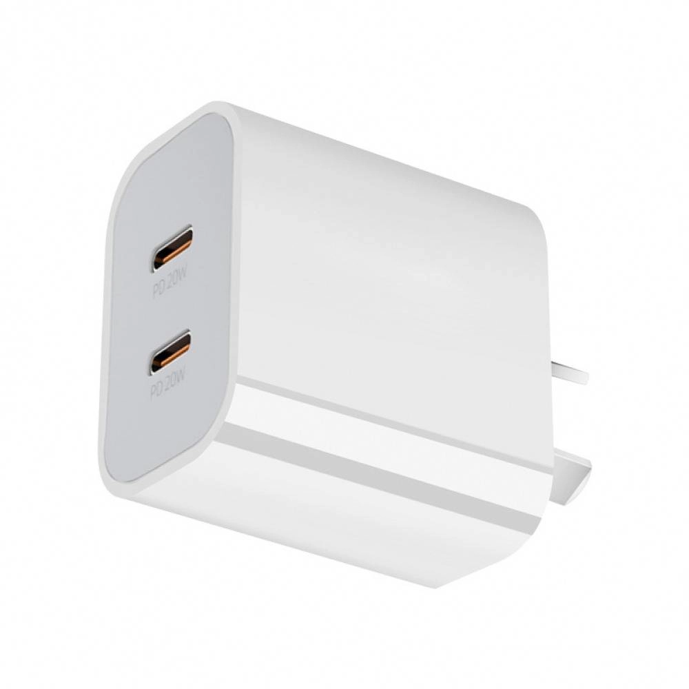40w Dual PD Type-C Fast Charging Wall Charger Power Adapter