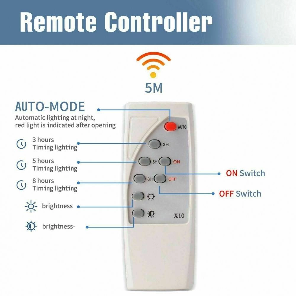 45w Solar Powered Garden LED Remote Control