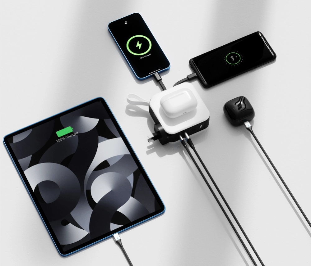 5 in 1 10000mAh Universal Travel Power Bank Adapter