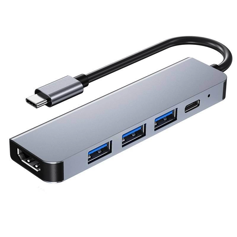 5 in 1 Type-C PD QC HDMI USB3.0 HUB Docking Station