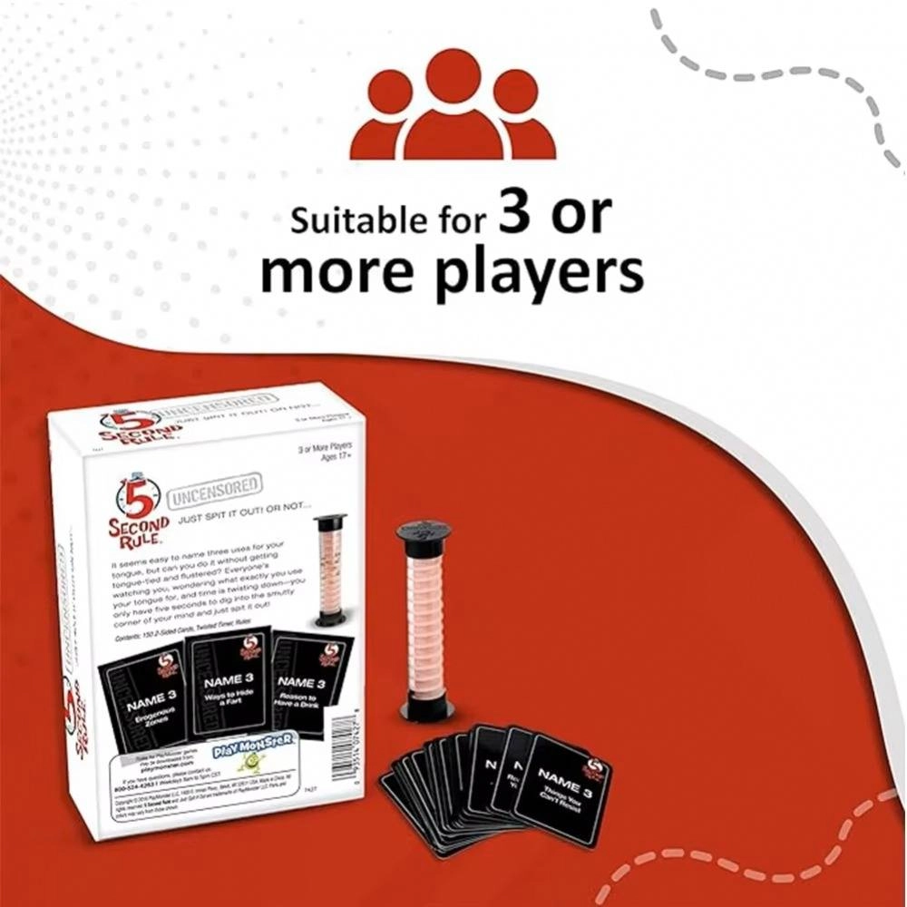 5-second Rule Party Board Game Card