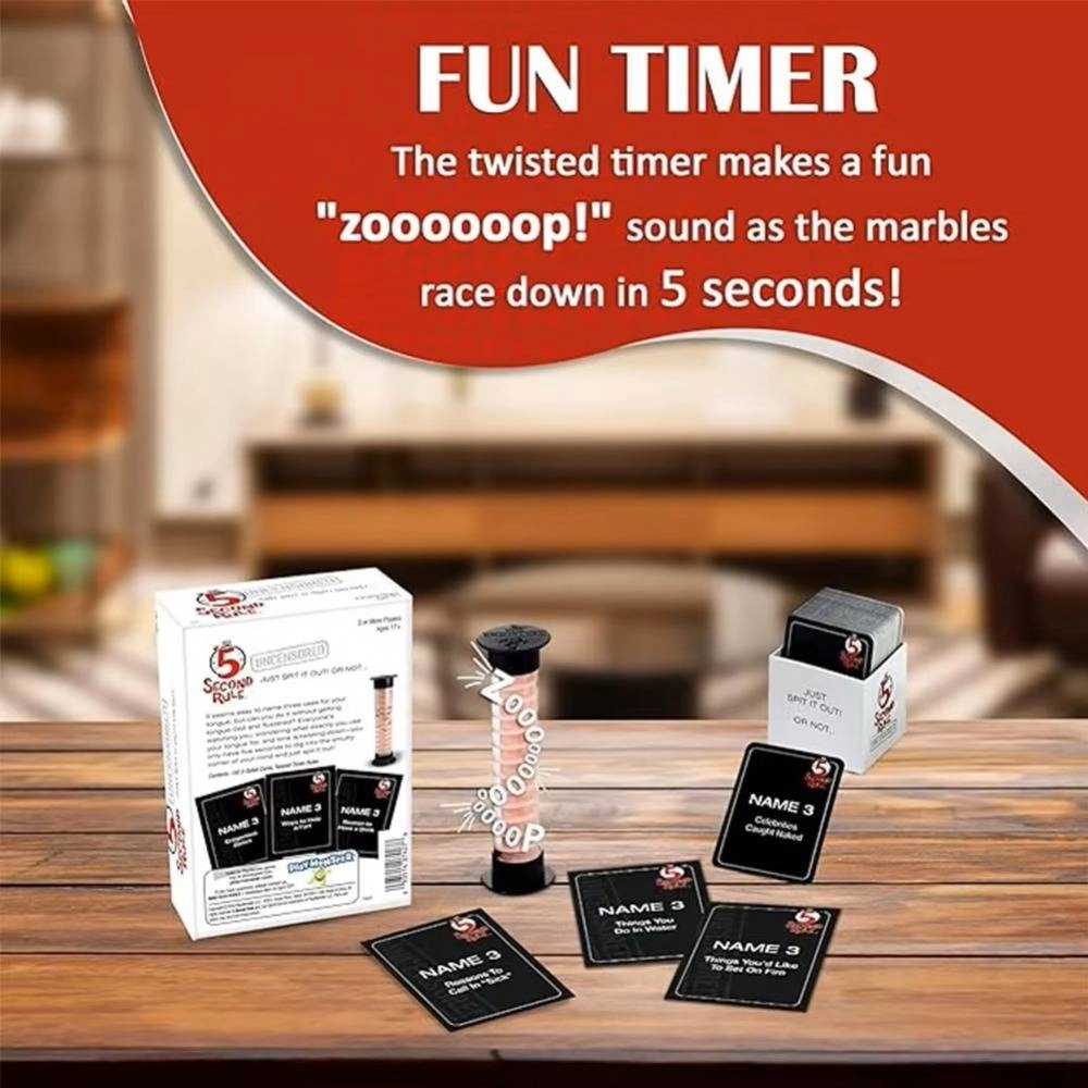 5-second Rule Party Board Game Card
