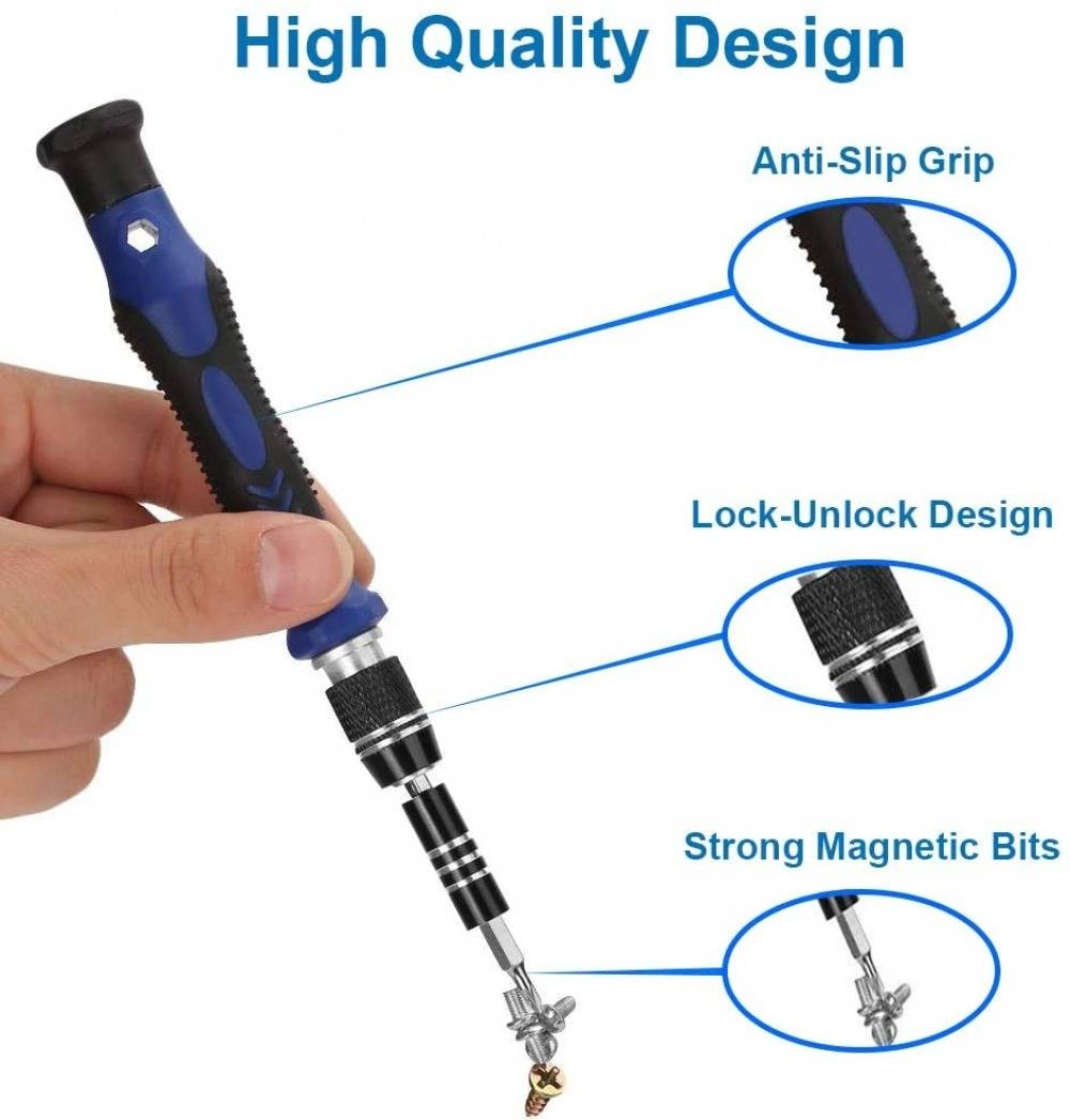 60 in 1 Professional Screwdriver Repair Tools Kit Set with 56 Flexible Shaft Extension