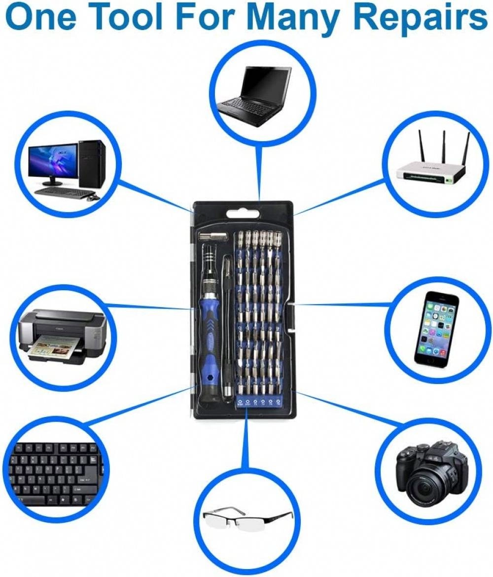 60 in 1 Professional Screwdriver Repair Tools Kit Set with 56 Flexible Shaft Extension