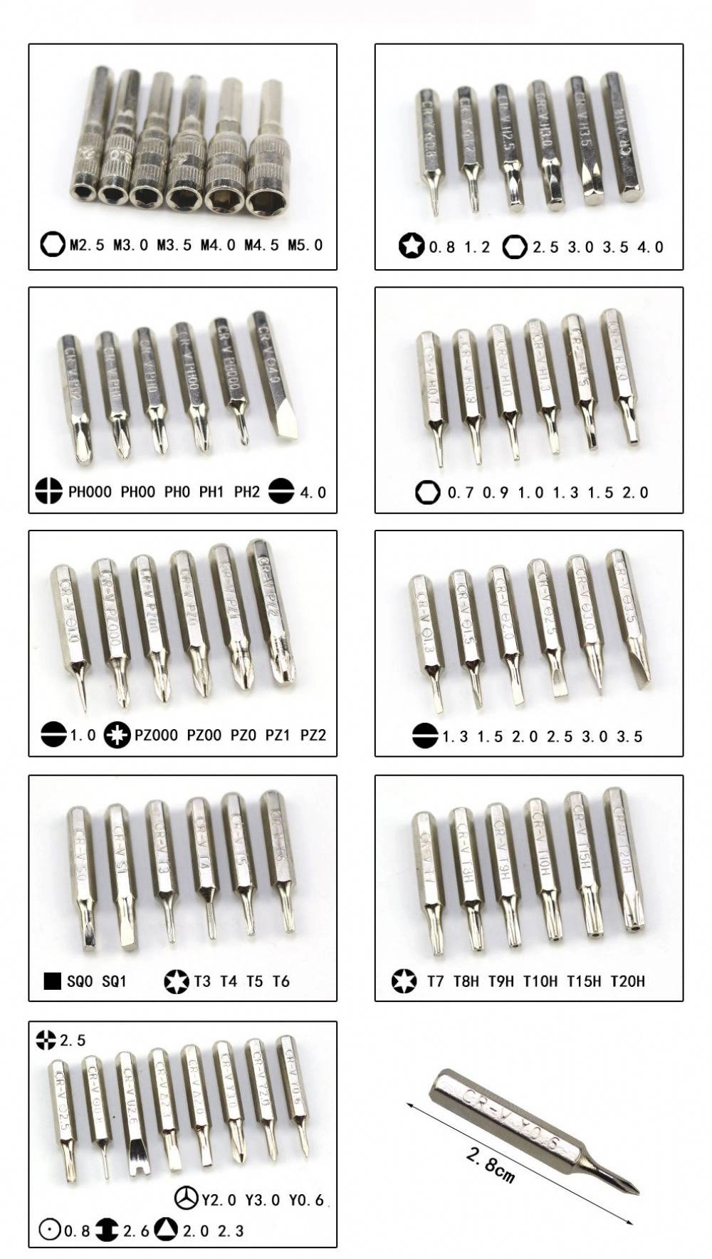 60 in 1 Professional Screwdriver Repair Tools Kit Set with 56 Flexible Shaft Extension