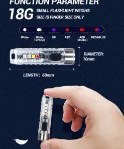 600 Lumen Nano Keychain Flashlight