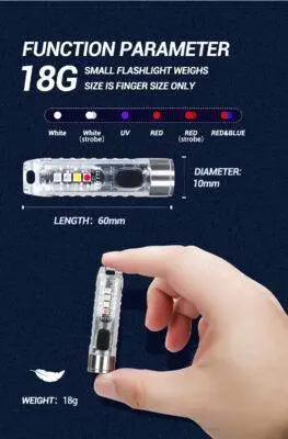 600 Lumen Nano Keychain Flashlight