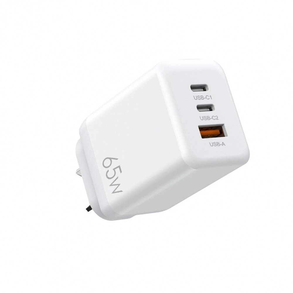 65W GaN Dual Type-C USB-C Wall Charger Adapter