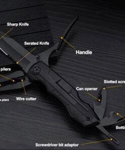 9 in 1 EDC Multitool Pliers Knife Outdoor Gadget Tool