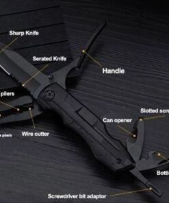 9 in 1 EDC Multitool Pliers Knife for Camping & Adventure