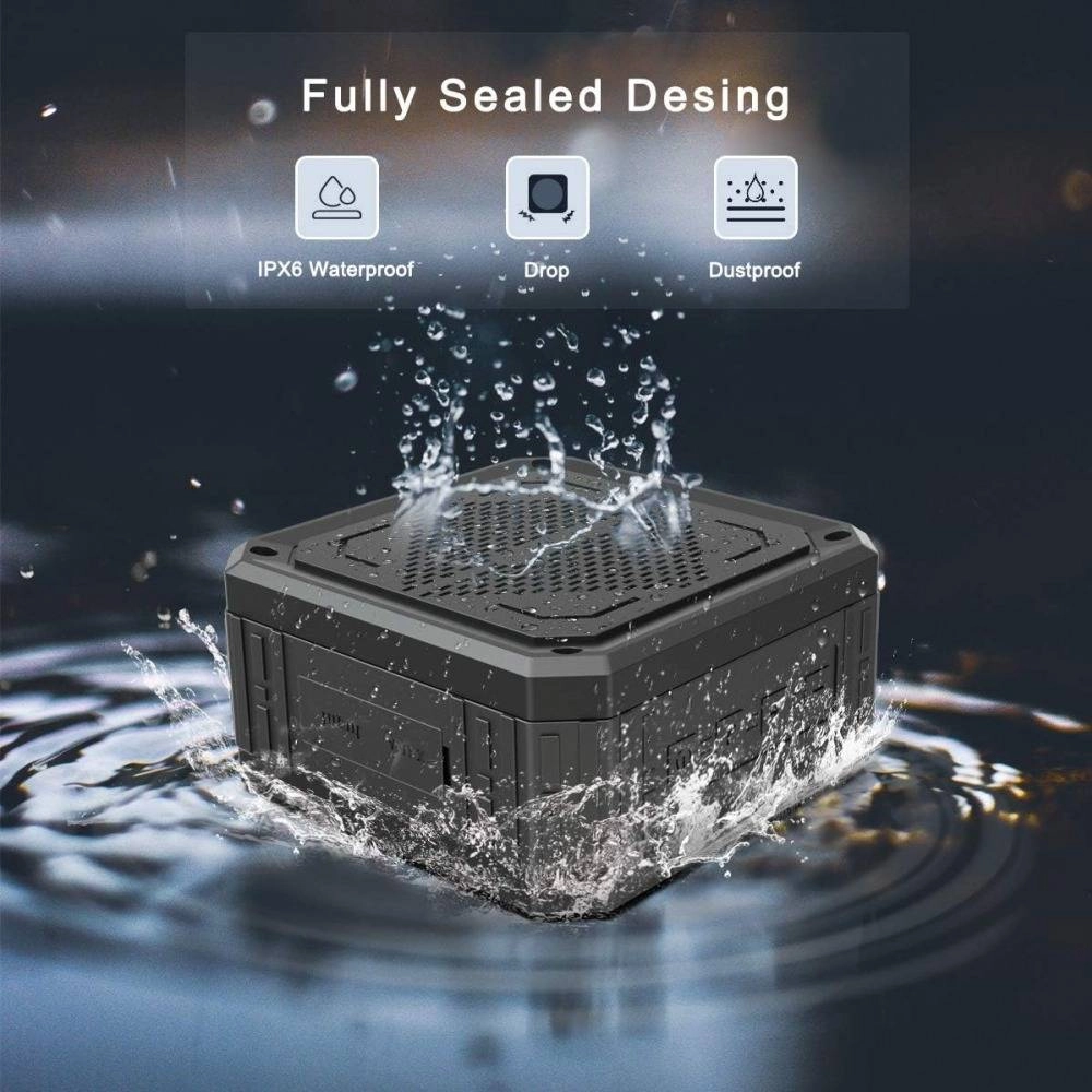 ABFOCE Outdoor Waterproof Mini Solar Bluetooth Speaker