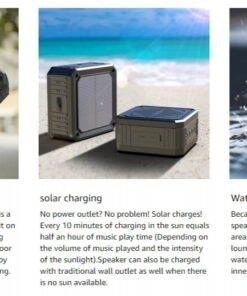 ABFOCE Outdoor Waterproof Mini Solar Bluetooth Speaker