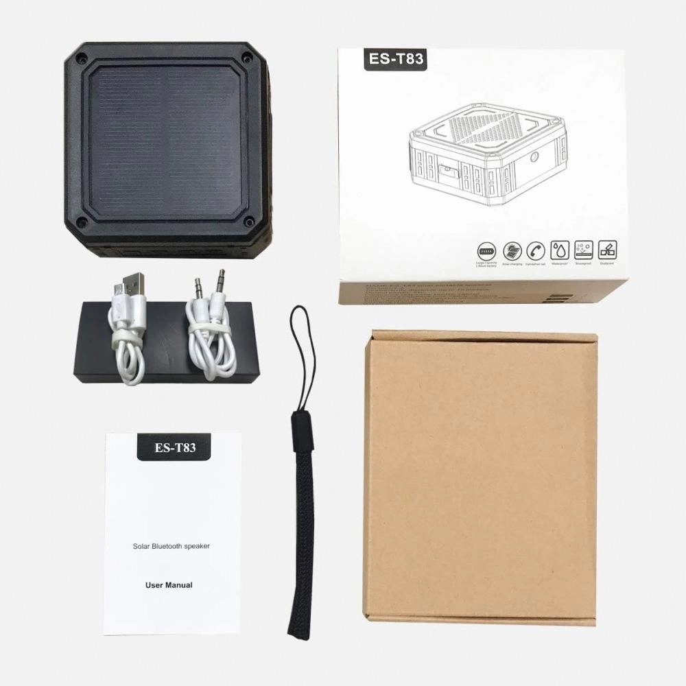 ABFOCE Outdoor Waterproof Mini Solar Bluetooth Speaker