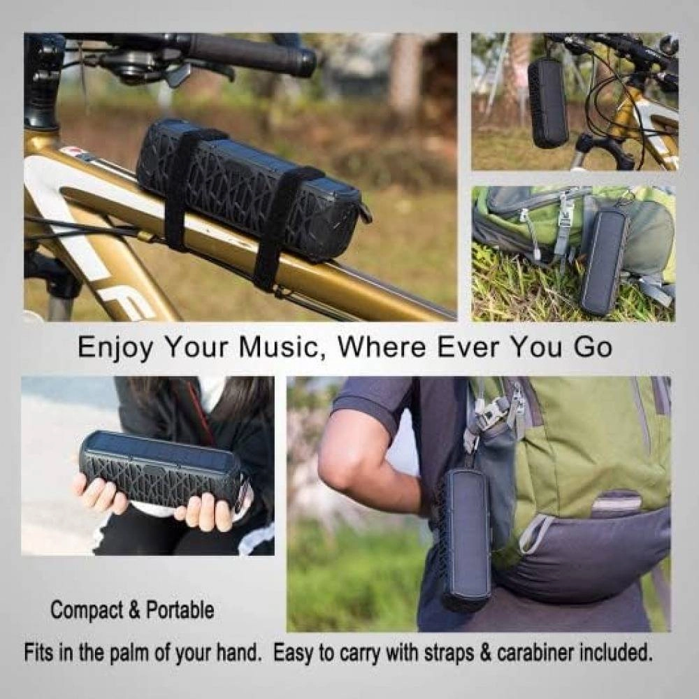 ABFOCE Outdoor Waterproof Solar Bluetooth Speaker