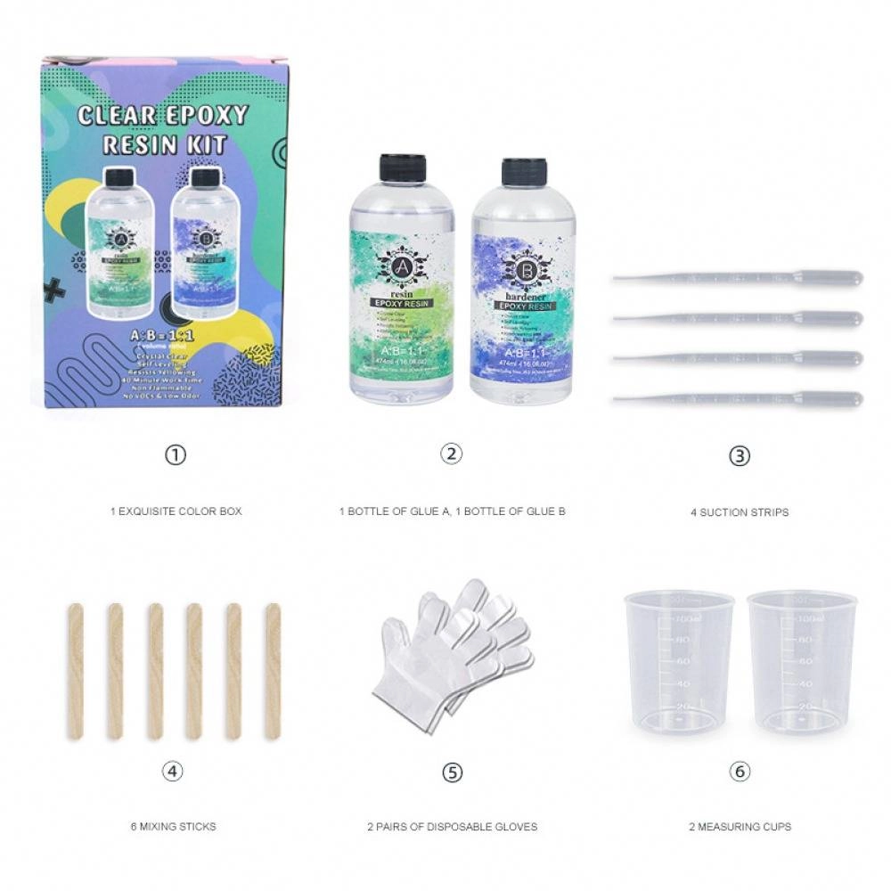 All-in-1 Clear Epoxy Resin Set 948ml