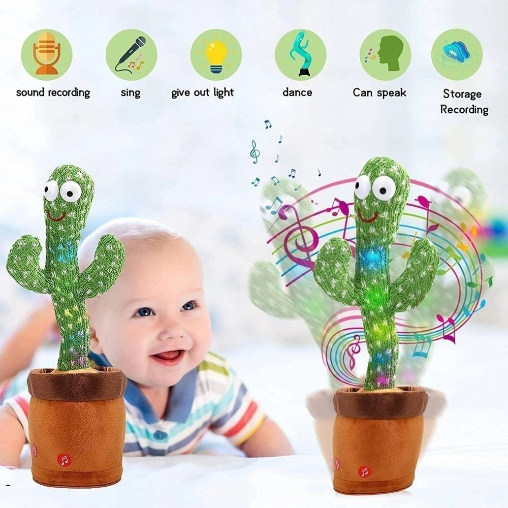 Birthday Gift Dancing and Singing Cactus Toy