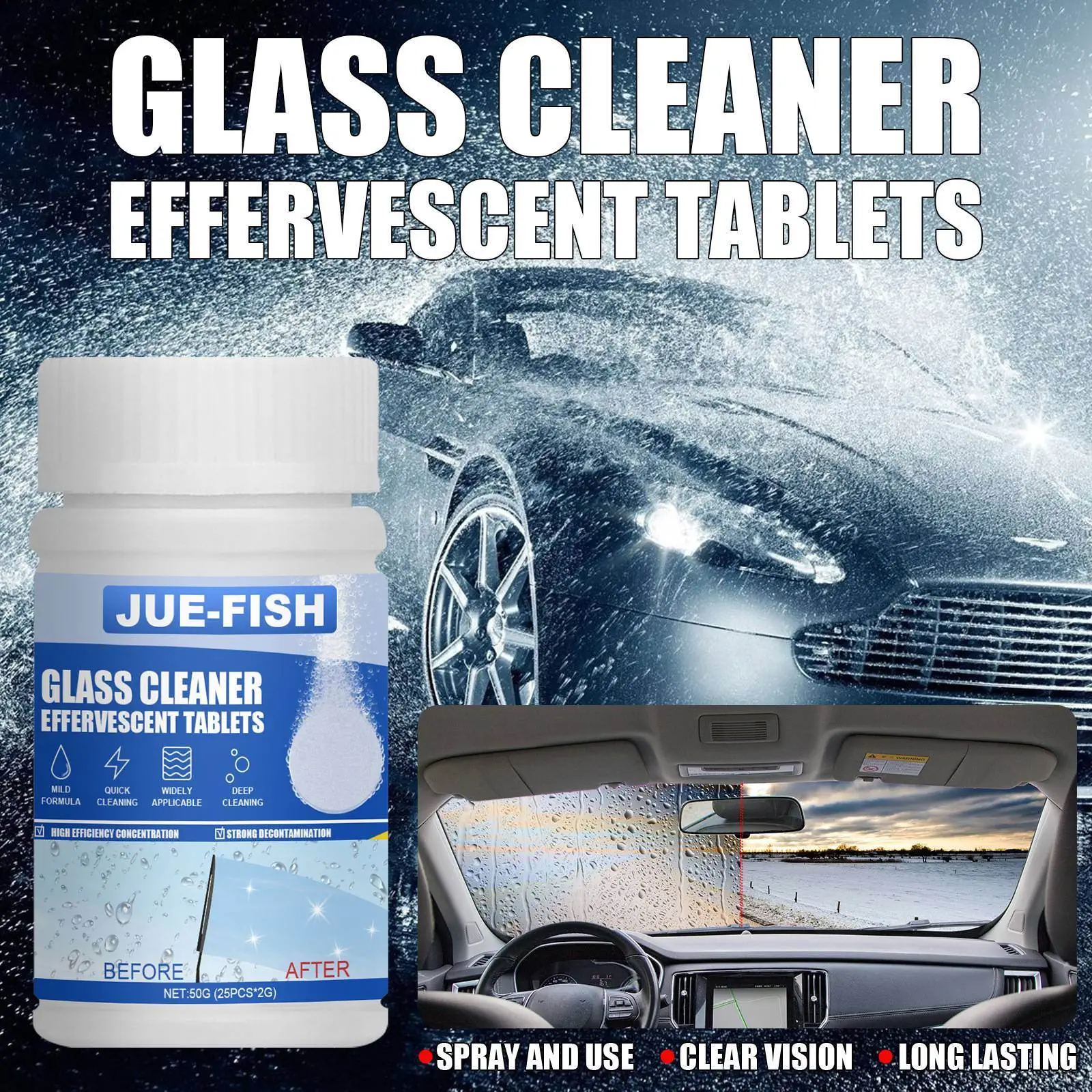 100g Car Windscreen Wash Tablets